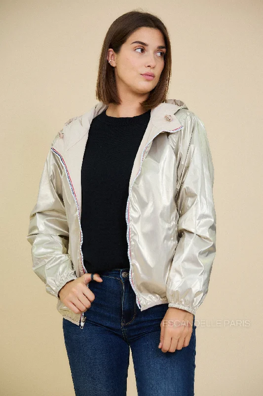 NAÉ - Parka Courte Imperméable Réversible