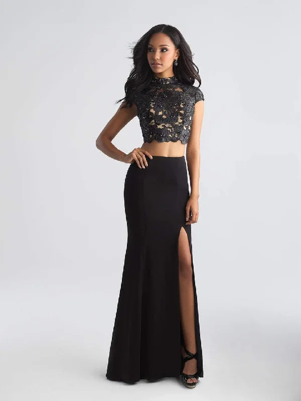 Madison James - Two Piece High Neck Evening Gown 18-655 - 1 pc Black in Size 6 Available Versatile party dresses for any occasion Madison James - Two Piece High Neck Evening Gown 18-655 - 1 pc Black in Size 6 Available Versatile party dresses for any occasion