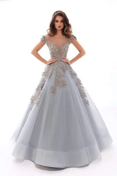 Tarik Ediz - Floral Embroidered Illusion Bateau Ballgown 93653 - 1 pc Dusty Rose In Size 2 Available Spring party dresses Tarik Ediz - Floral Embroidered Illusion Bateau Ballgown 93653 - 1 pc Dusty Rose In Size 2 Available Spring party dresses
