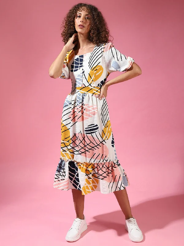 Campus Sutra Women Stylish Graphic Design Casual Dresses Women's unclassified dresses