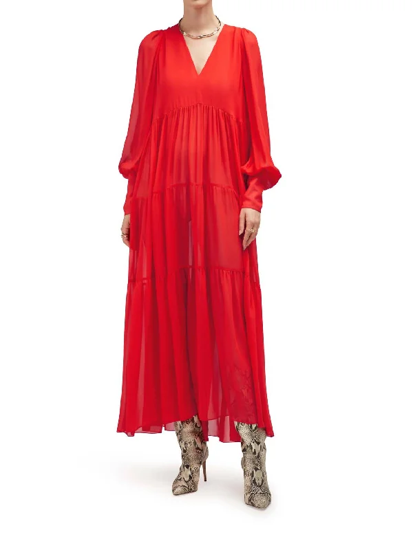 Charlie Dress In Goji Berry Halter unclassified dresses