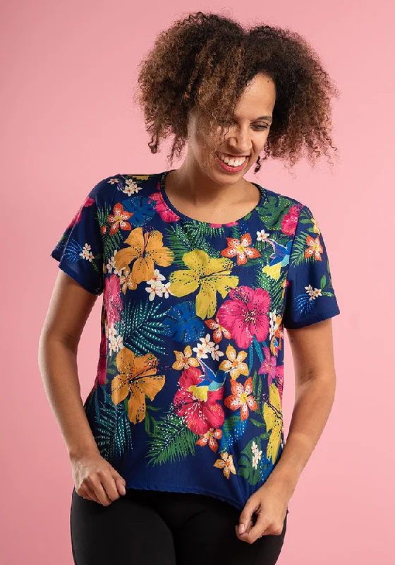 Lusia Tropical Print Top Halter unclassified dresses