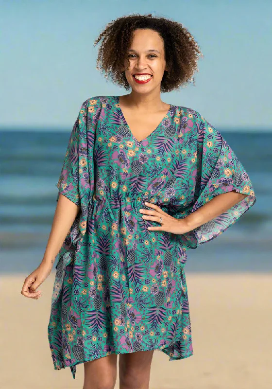 Pineapple Print Cover Up Floral unclassified dresses
