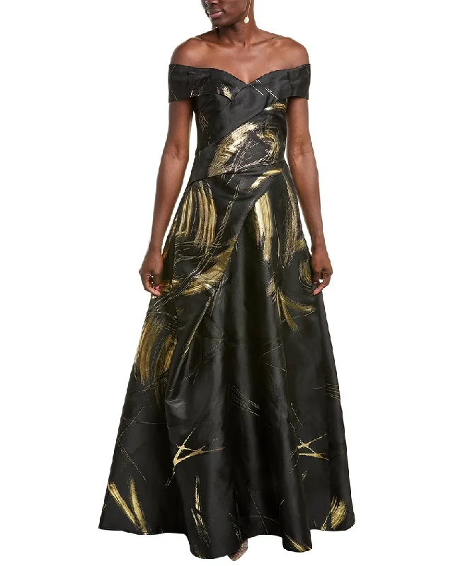 Rene Ruiz Off-The-Shoulder A-Line Gown Anniversary unclassified dresses