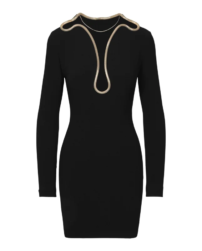 Stella McCartney Isabela Chain-Trim Mini Dress Plaid Mini Skirt