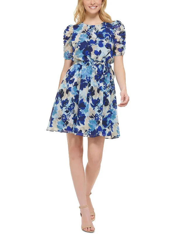 Womens Chiffon Short Mini Dress Cozy Denim Mini Skirt